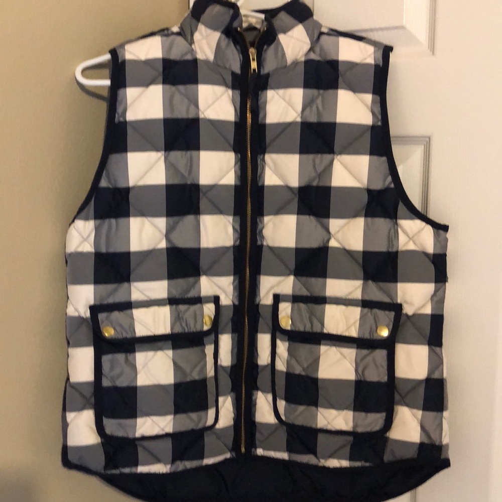 J Crew puffer vest size L